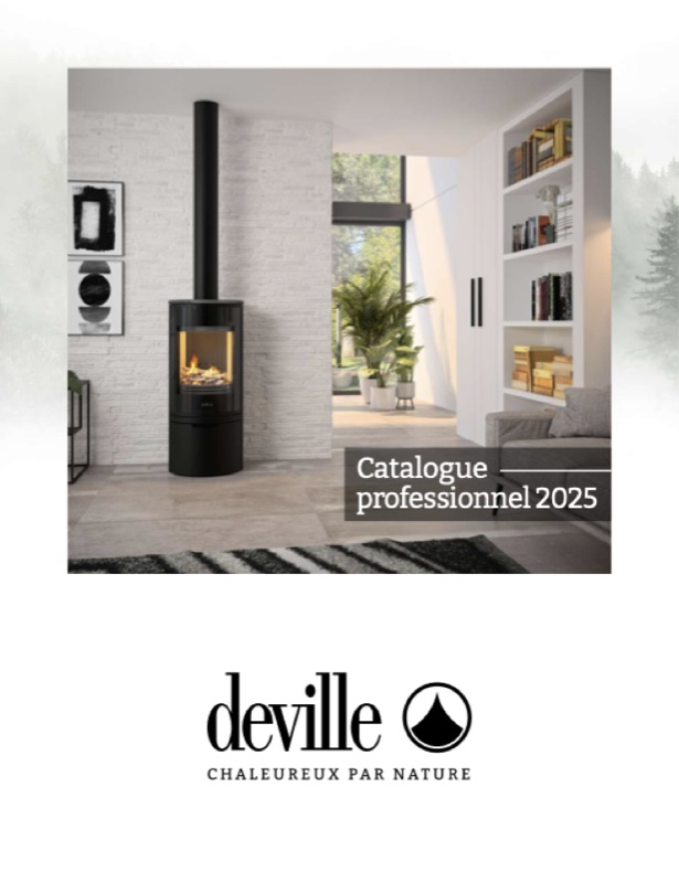 Couverture du catalogue Deville 2025 Poêles bois & granulés